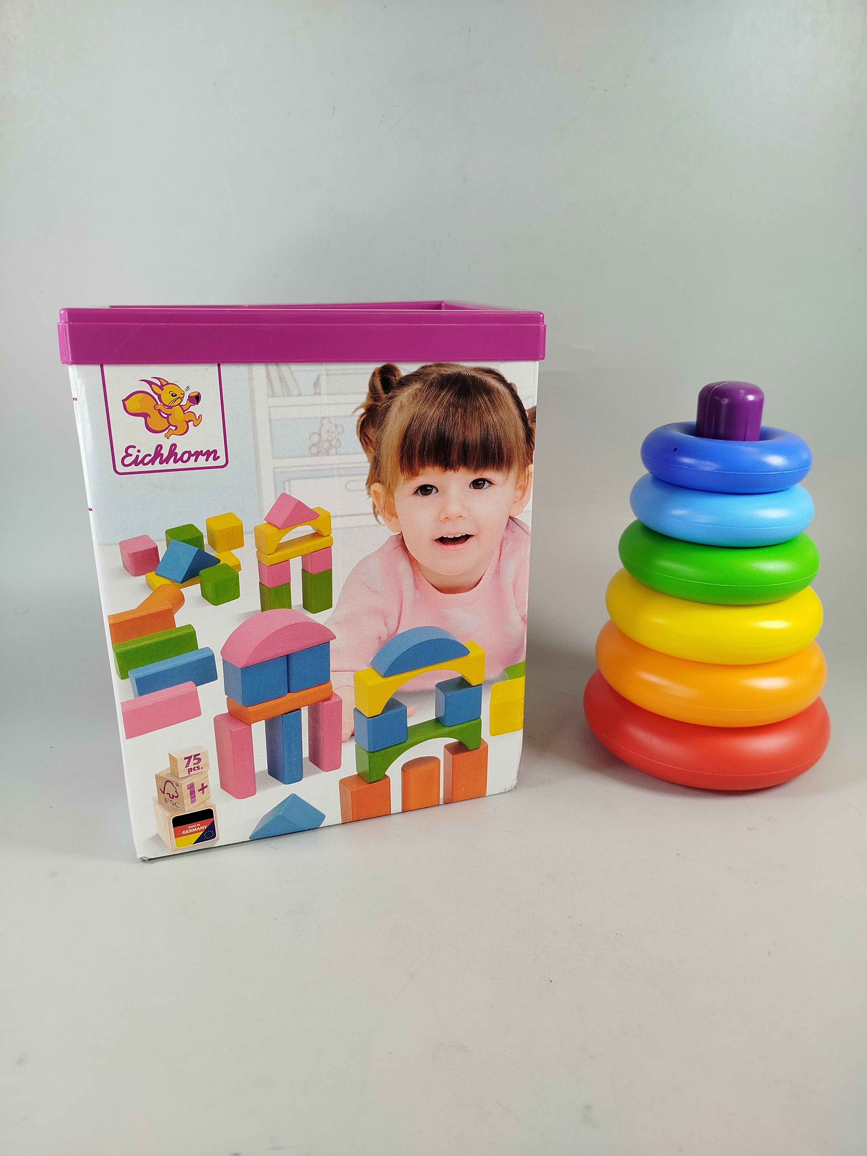 Stapelturm und Bauklötze - Set